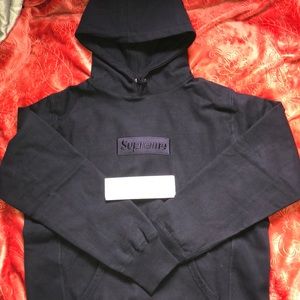 Supreme FW 14 Black Tonal Box Logo Size Medium